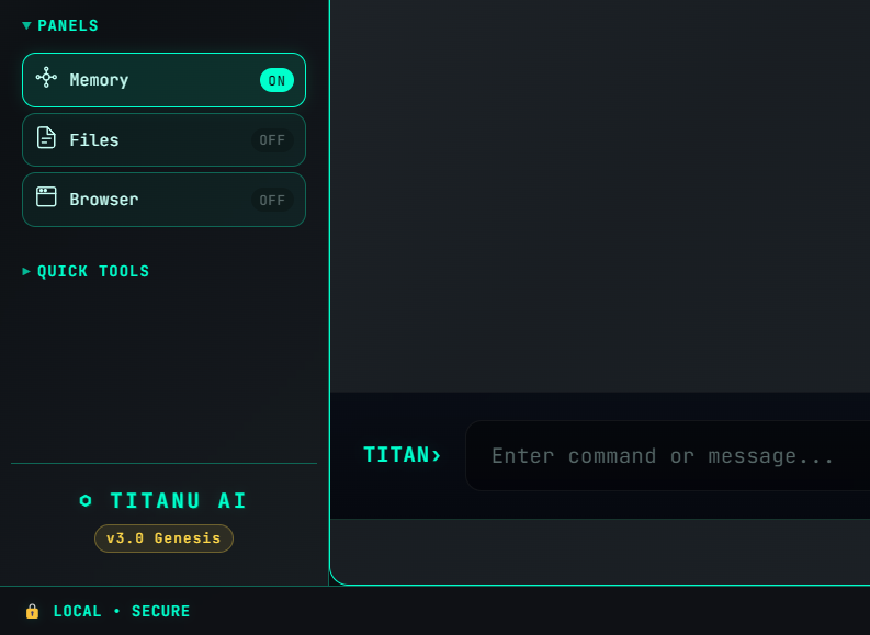 TitanU OS v3 Full Interface